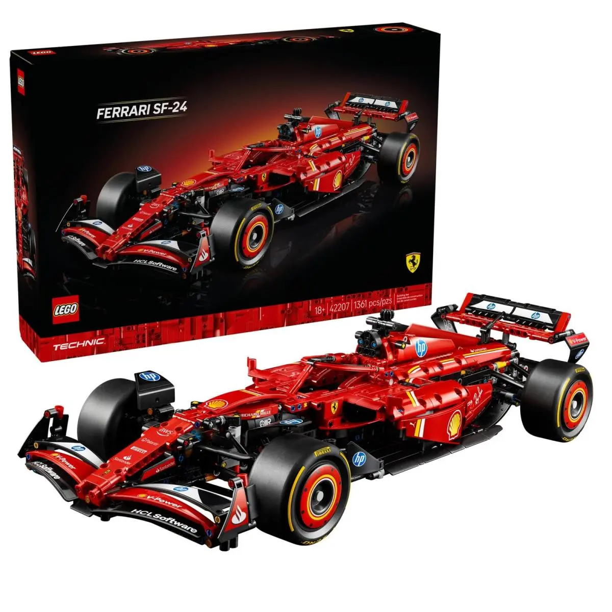 Lego Technic Ferrari SF-24 F1 Model Car Kit Building Set 42207 Adults Ages