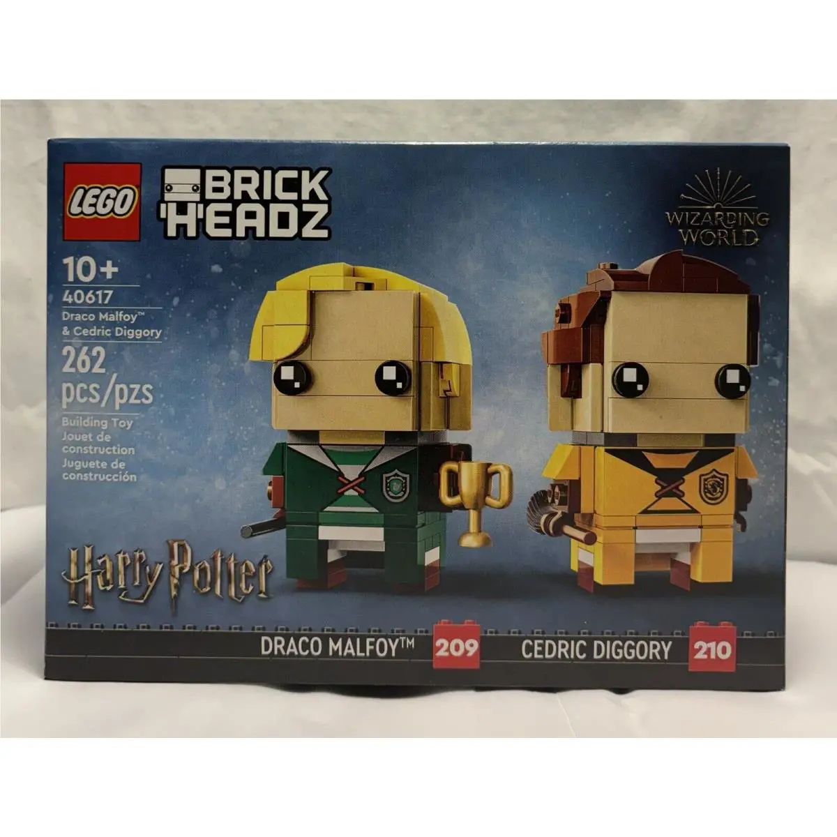 Lego 40617 Harry Potter Brickheadz Draco Malfoy 209 and Cedric Diggory 210