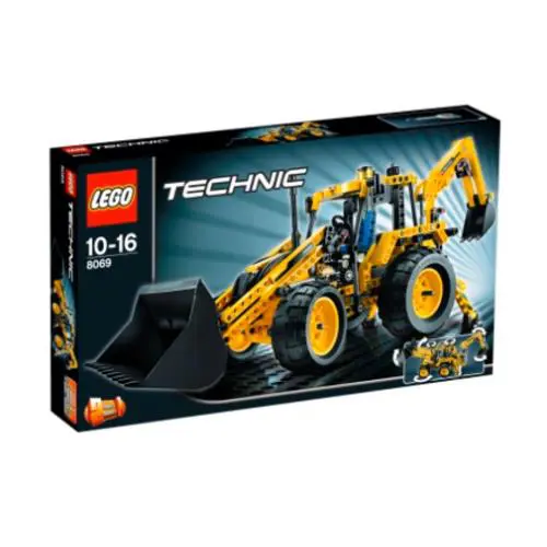 Lego Backhoe Loader 8069 Technic Minifigure Building Set