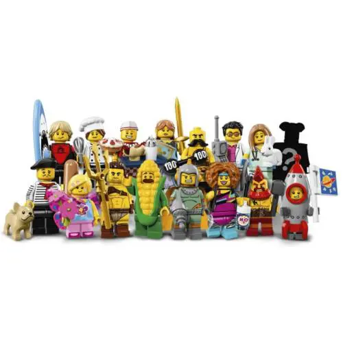 Lego 71018 - Series 17 Collectible Mini Figures - Complete Set of 16 Minifigs