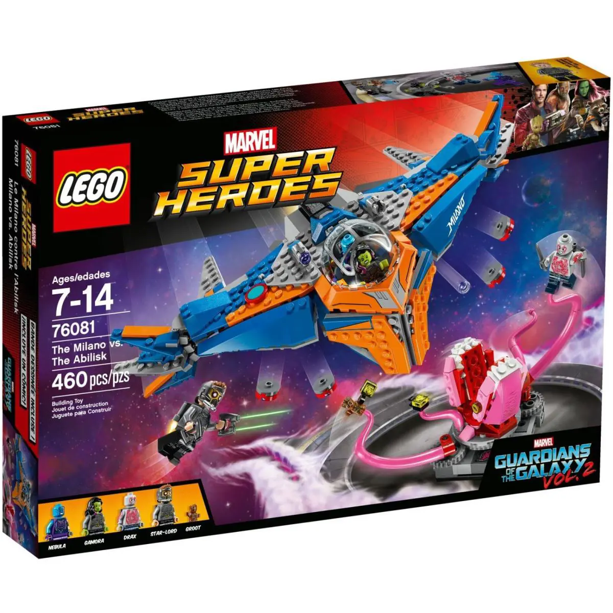 Lego Marvel Super Heroes 76081 The Milano vs The Abilisk Building Set