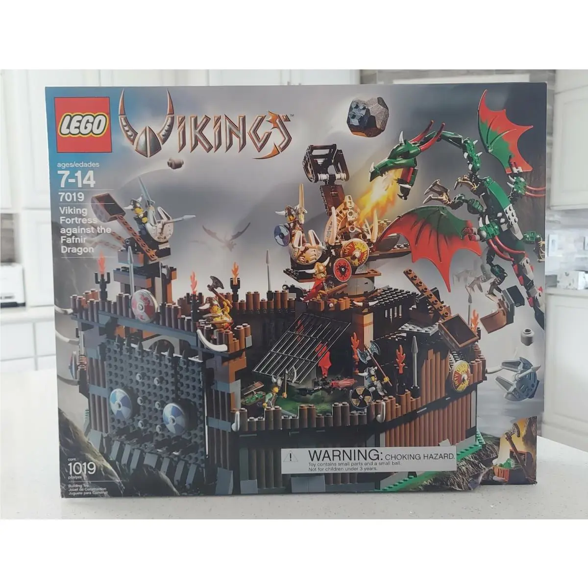 Lego 7019 Viking Fortress Against The Fafnir Dragon 2005 Rare Castle Pirate
