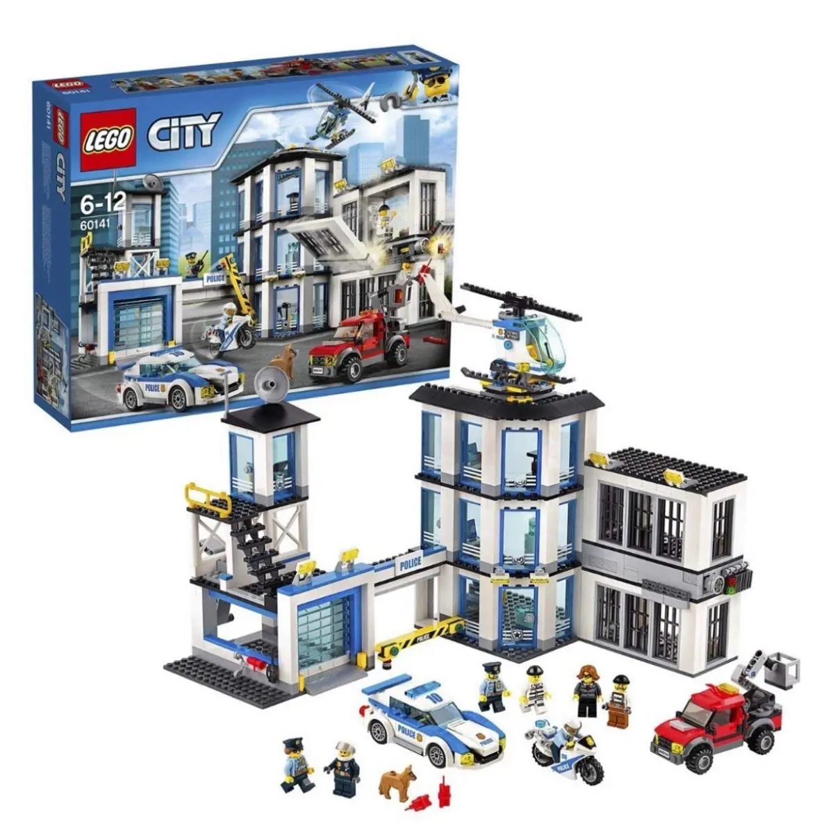 Lego 60141 City Police Station Building Set Toy Helicopter Car Motorbike