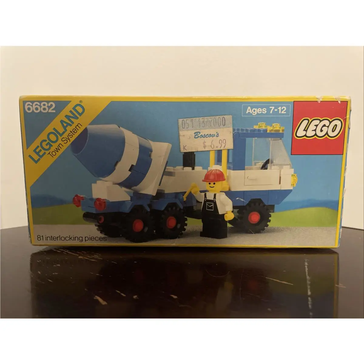 Lego 6682 Vintage Town Cement Mixer Never Opened 1985