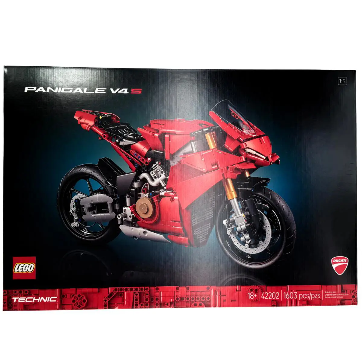 Lego 42202 Technic Ducati Panigale V4 S Motorcycle Building Set For Adults