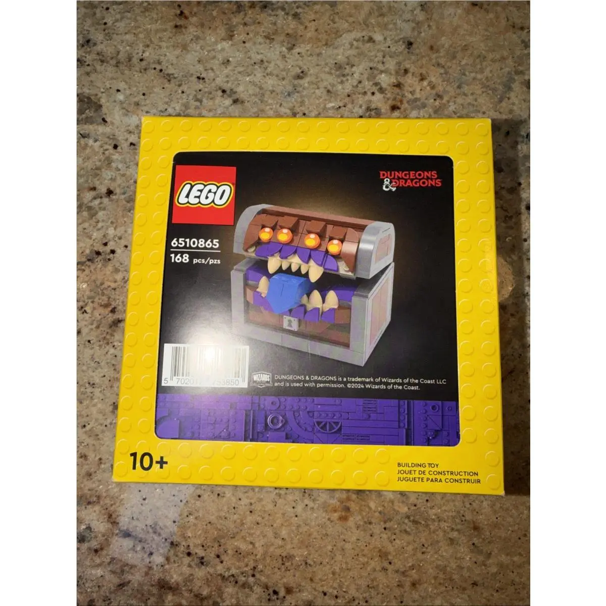 Lego 6510865 Dungeons Dragons Mimic Dice Box 5008325 / 21348
