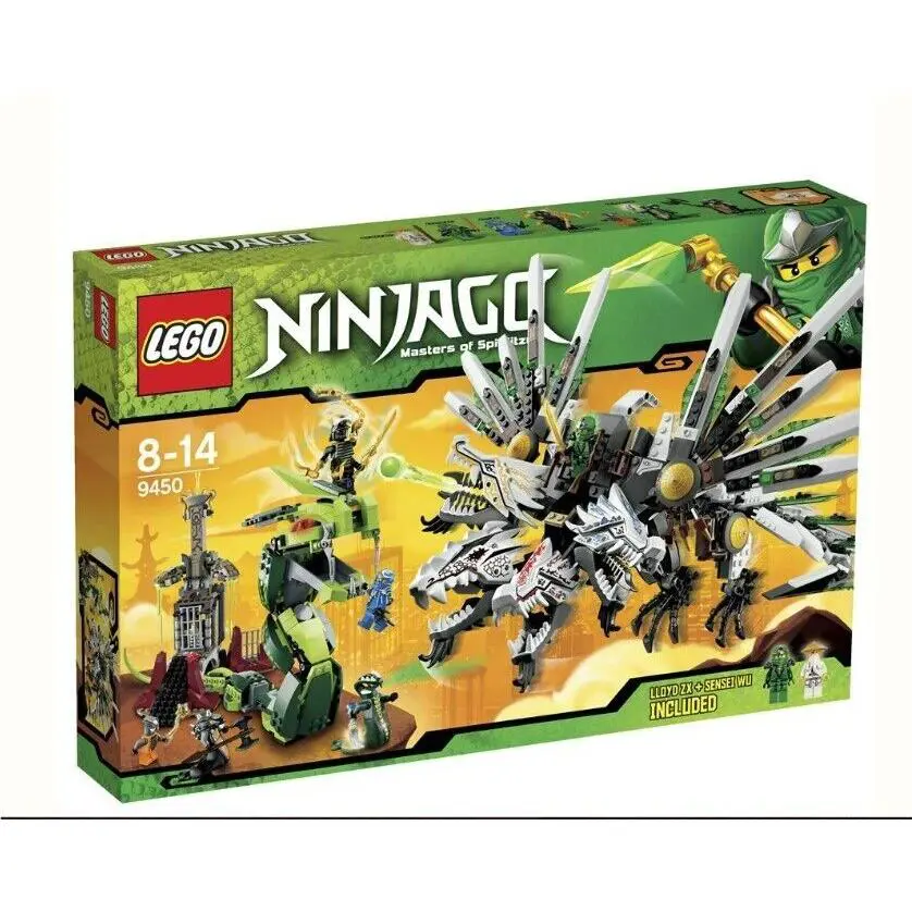 Lego 9450 Ninjago Epic Dragon Battle Hard to Find Retired Building Set
