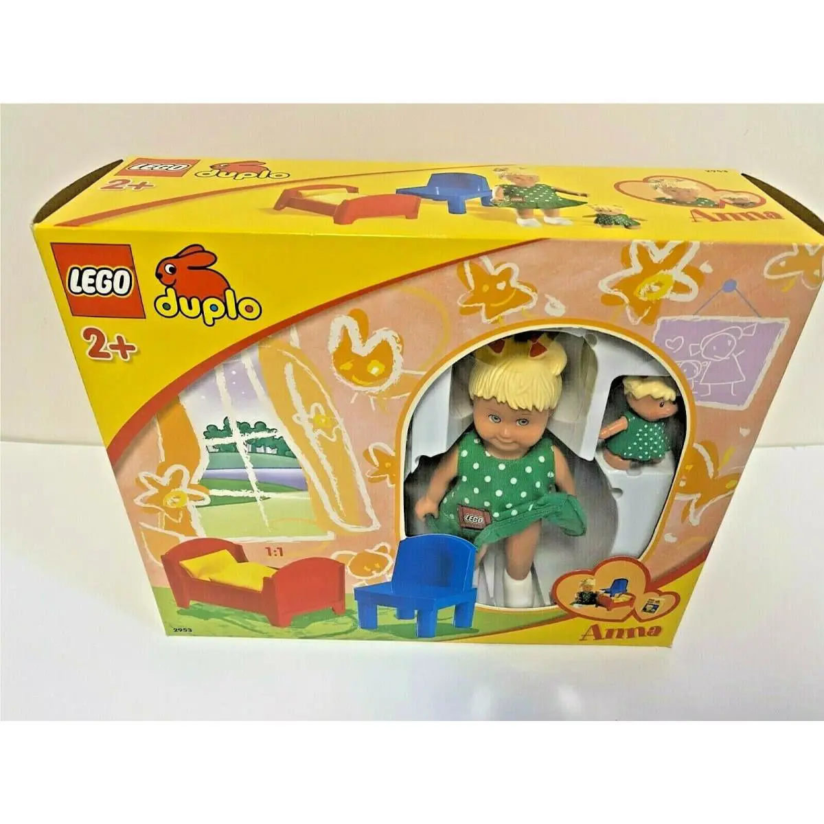 Lego Duplo Doll Anna Set 2953 Furniture Child Figure Rare Collectible Nisb