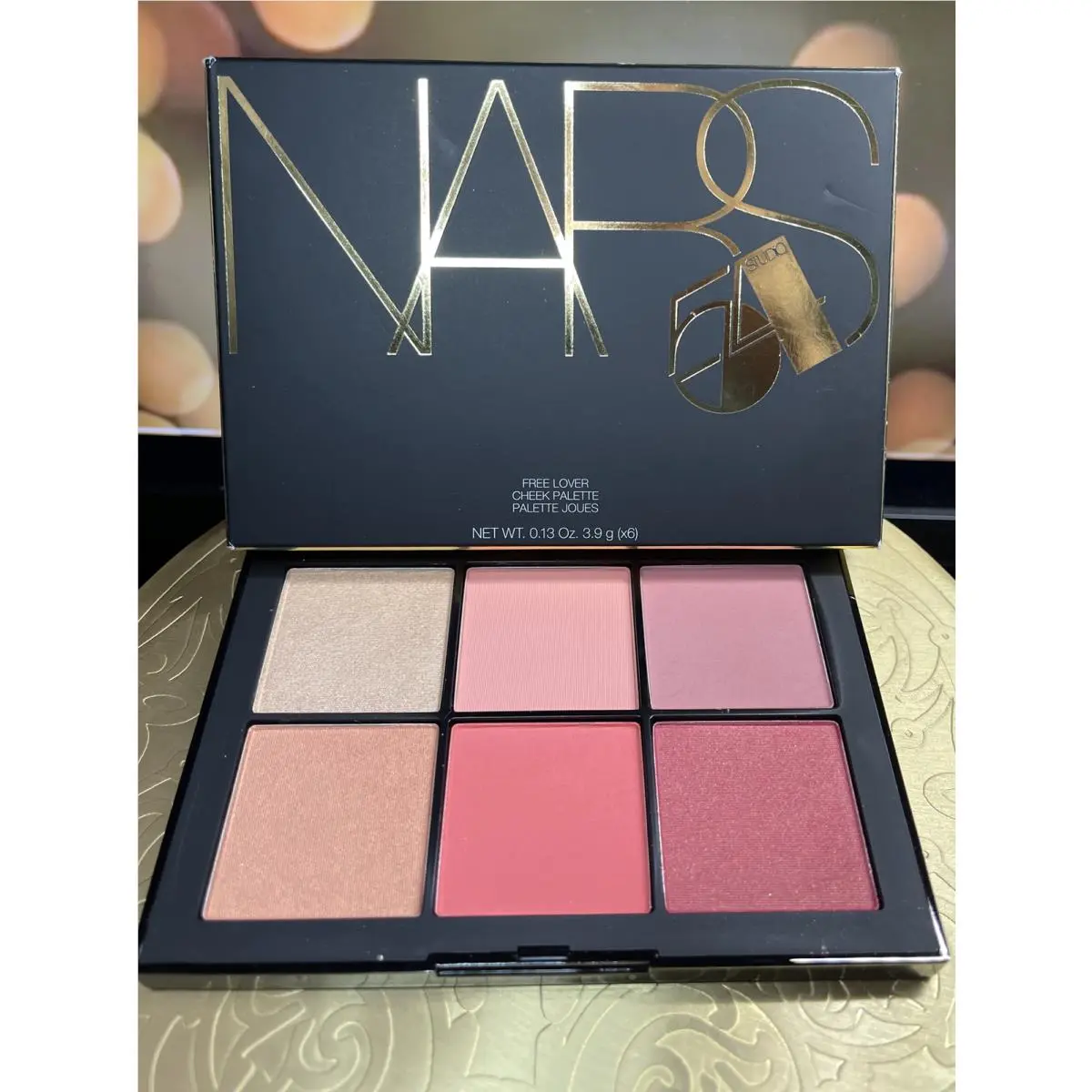 Nars Cosmetics 6 Shade Studio 54 Free Lover Cheek Palette