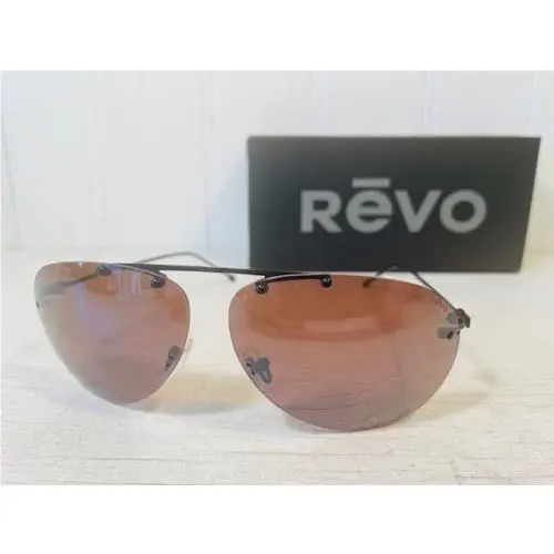RE1191 01 GO Air 2 Satin Black Titanium W/polarized Drive Lens Suns by Revo
