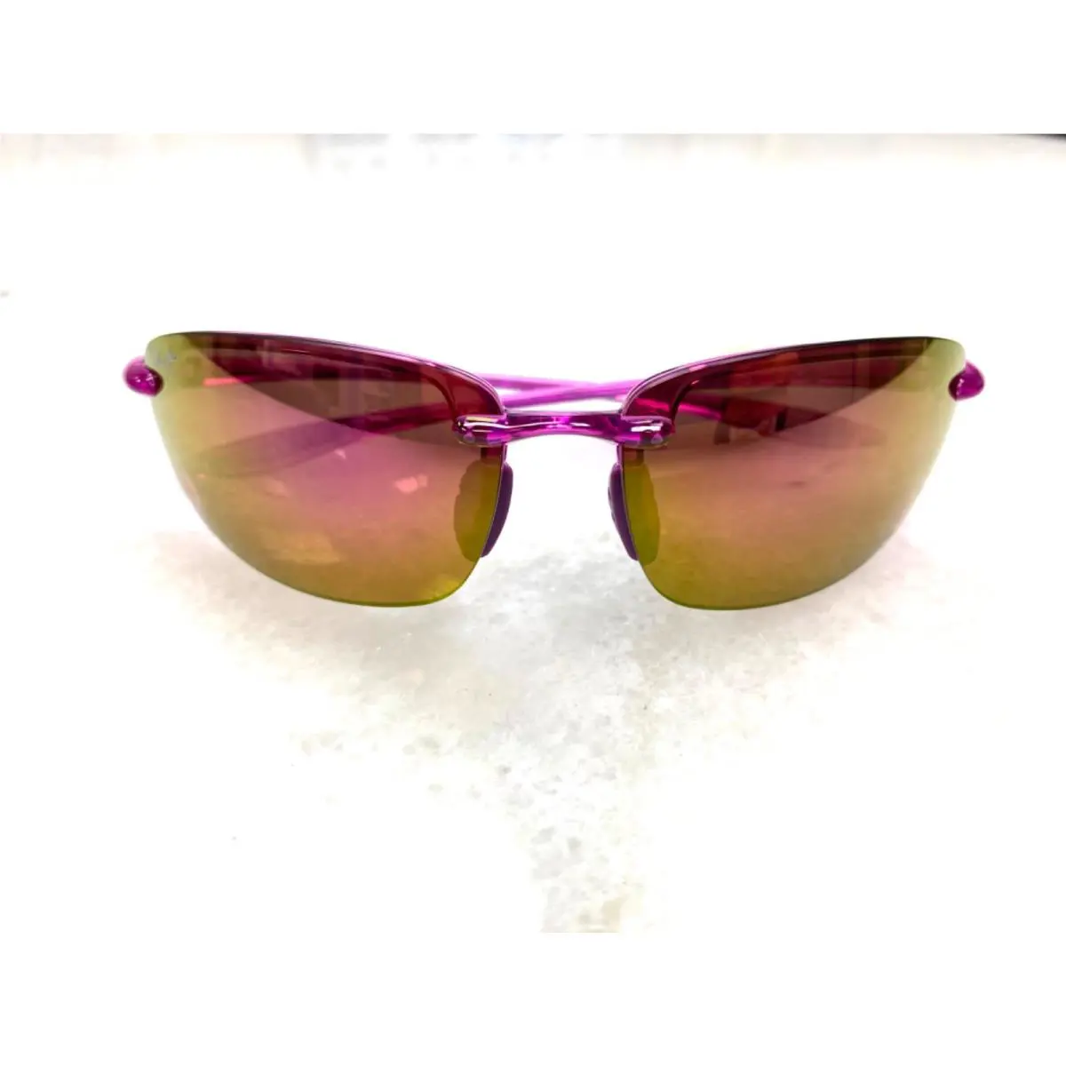 Maui Jim Hookipa Pink Polarized Sport Sunglasses MJ407S-006 - Frame: Pink, Lens: Pink Maui Sunrise, Other Frame: Pink