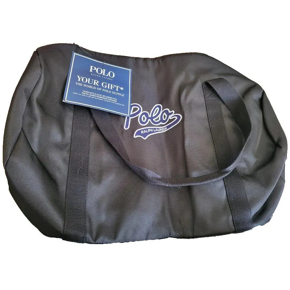 Polo Fragrances Duffle Black Shoulder Bag by Ralph Lauren