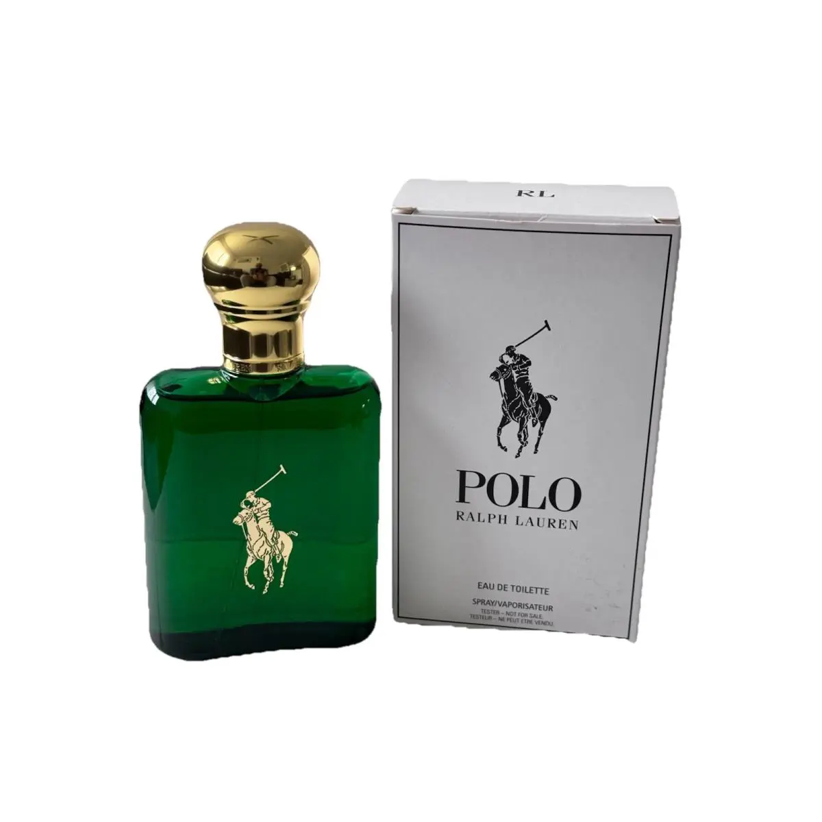 Ralph Lauren Polo Green For Men 4.2oz Edt Spray with Cap White Box