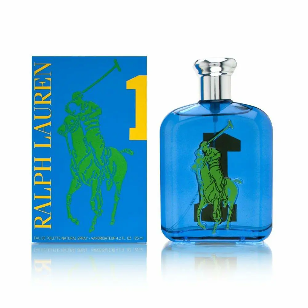 Polo Big Pony 1 Blue By Ralph Lauren Men 4.2 oz Eau De Toilette Spray Rare