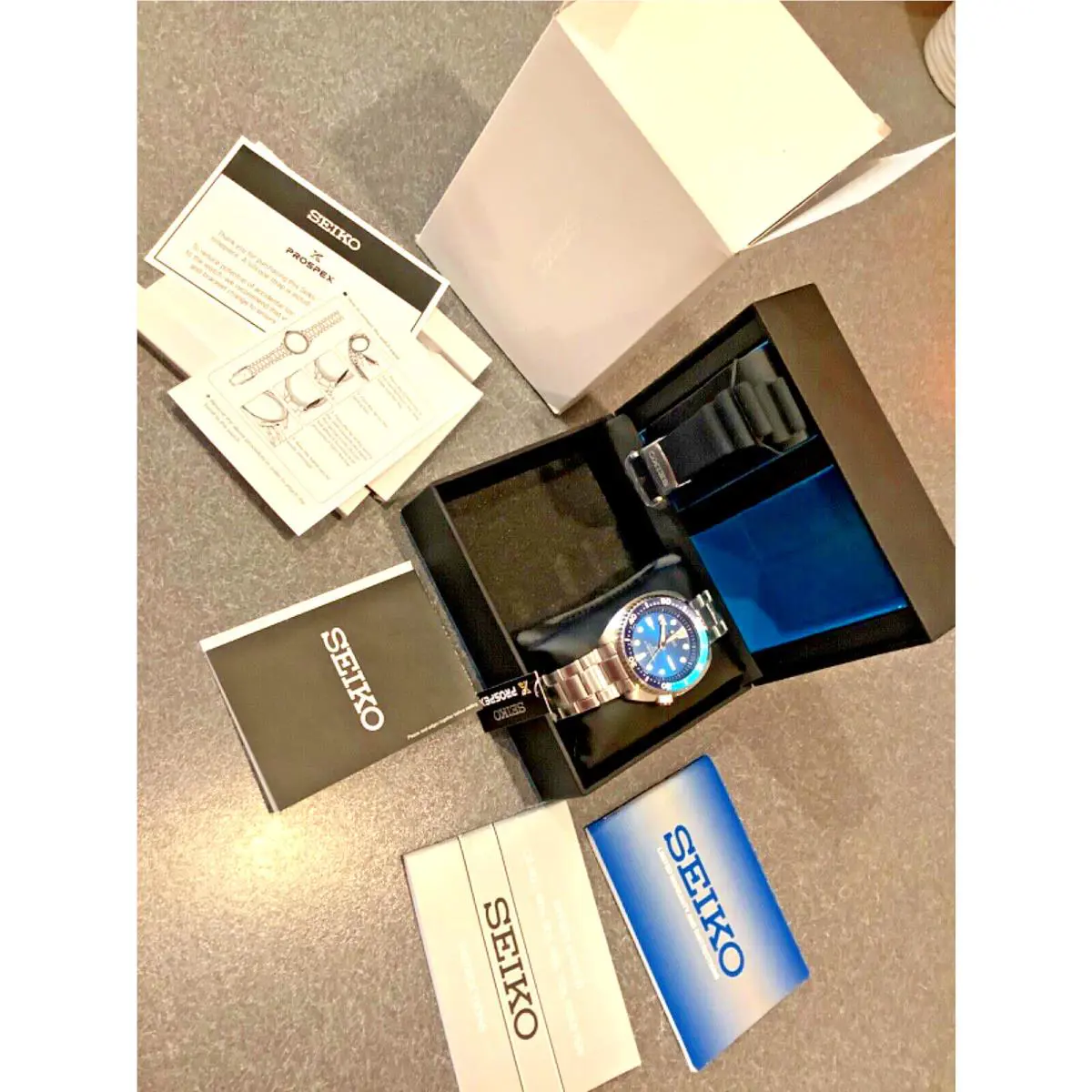 Seiko Prospex Watch Blue Lagoon Turtle Limited Edition SRPB11 Rare Diver