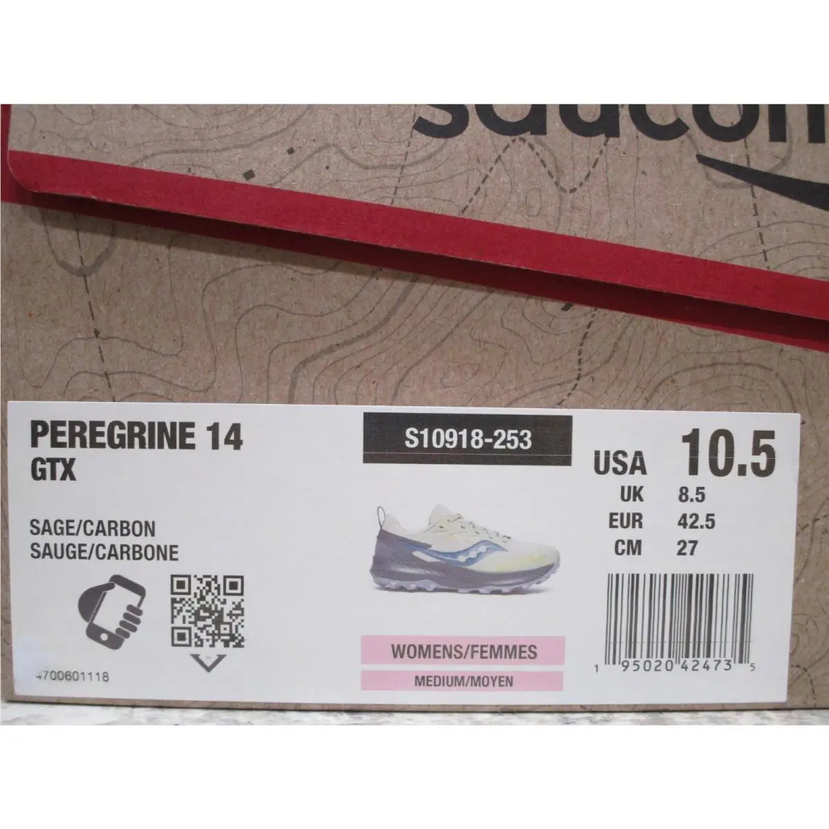Saucony shoes - Saucony Peregrine 14 - Peregrine - S10918-253 - Sage/Carbon 4