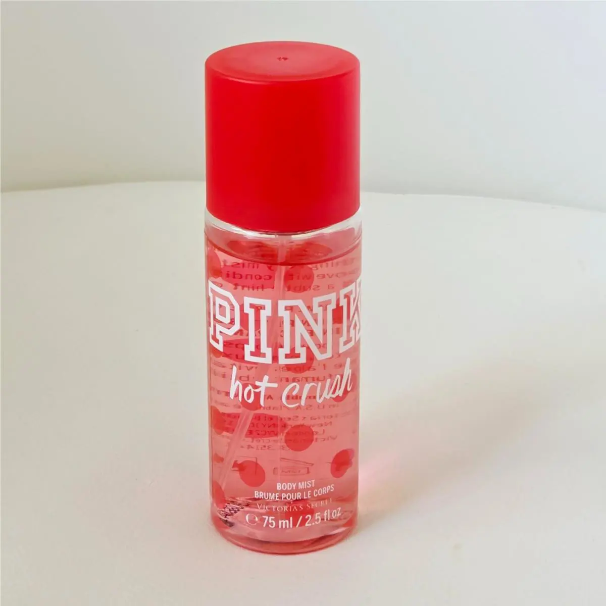 Victoria`s Secret Pink Hot Crush Travel Size Miist 2.5 oz Bottle IS Rough