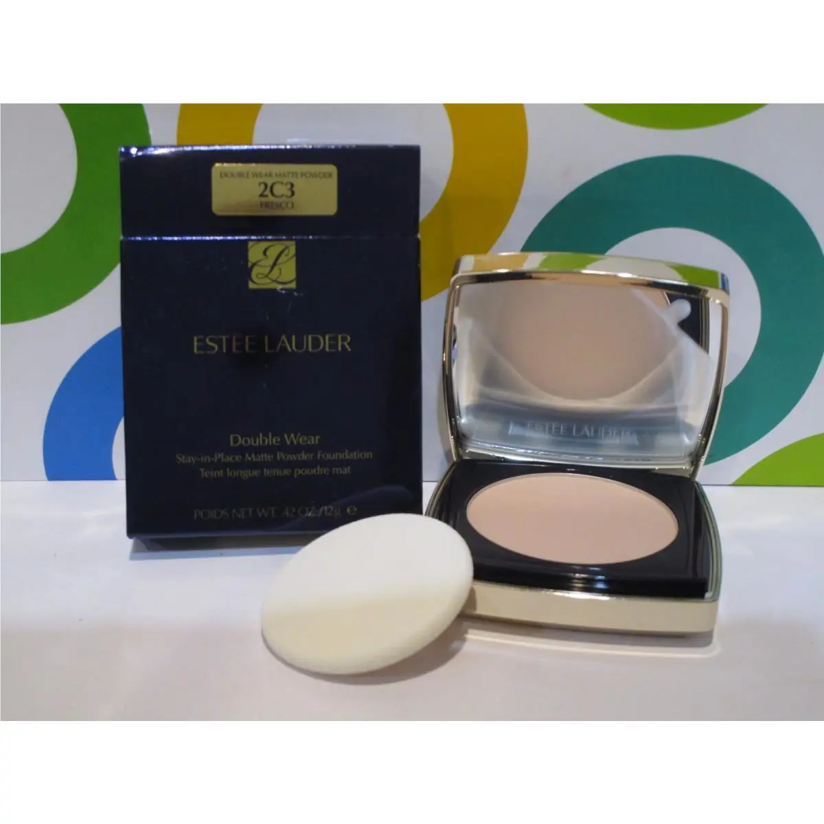 Estee ~ Double Wear Stay IN Place Matte Powder ~ Lauder Double Wear Stay IN Place Matte Powder 2C3 Fresco .42 OZ