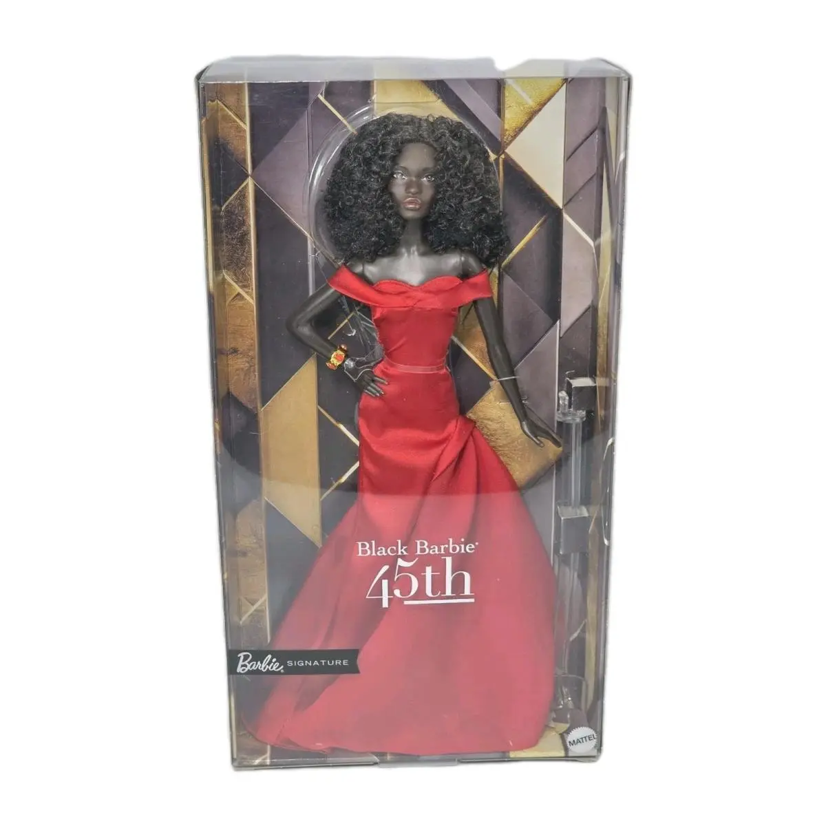 Barbie Signature Black Barbie 45TH Anniversary Creator Kitty Black Perkins Nip