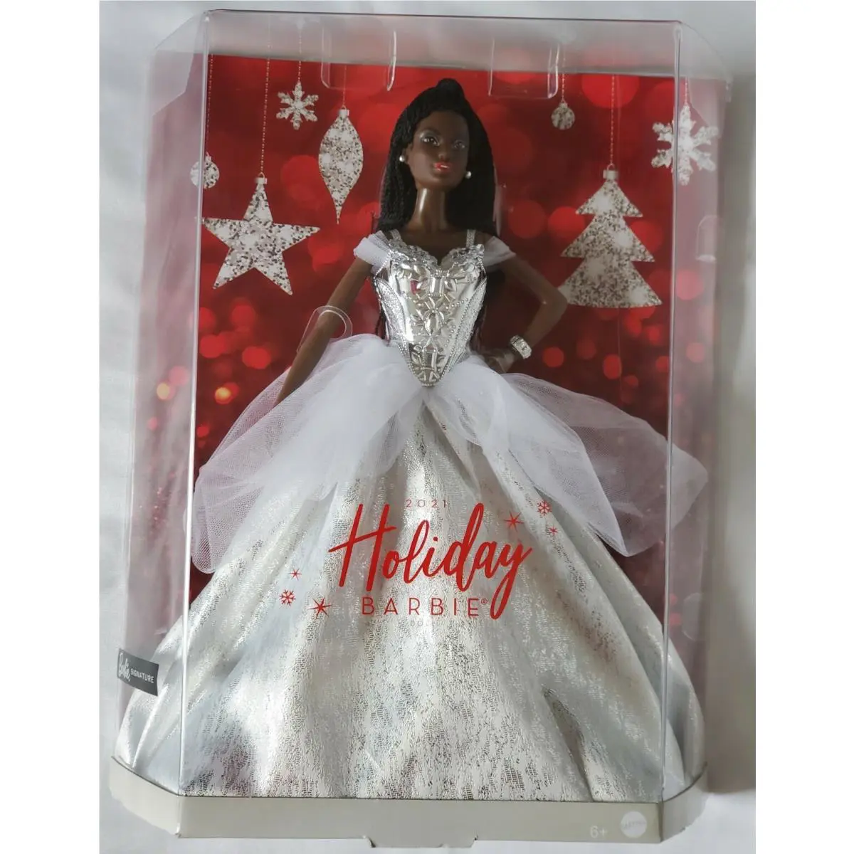 2021 Holiday Barbie Doll African American Mattel