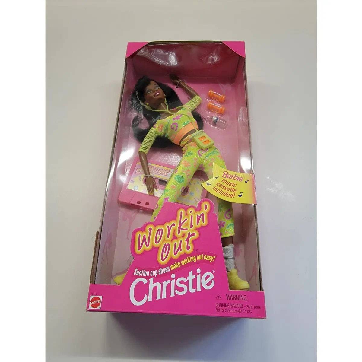 Barbie Workin` Out Christie Doll Wth Music Cassette 1996 Mattel 17319