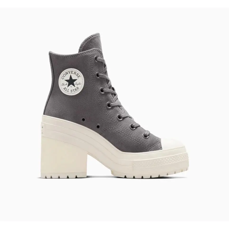 Women Converse Chuck 70 All Star De Luxe Shoes Boots Size 8 Grey A12327C - Gray