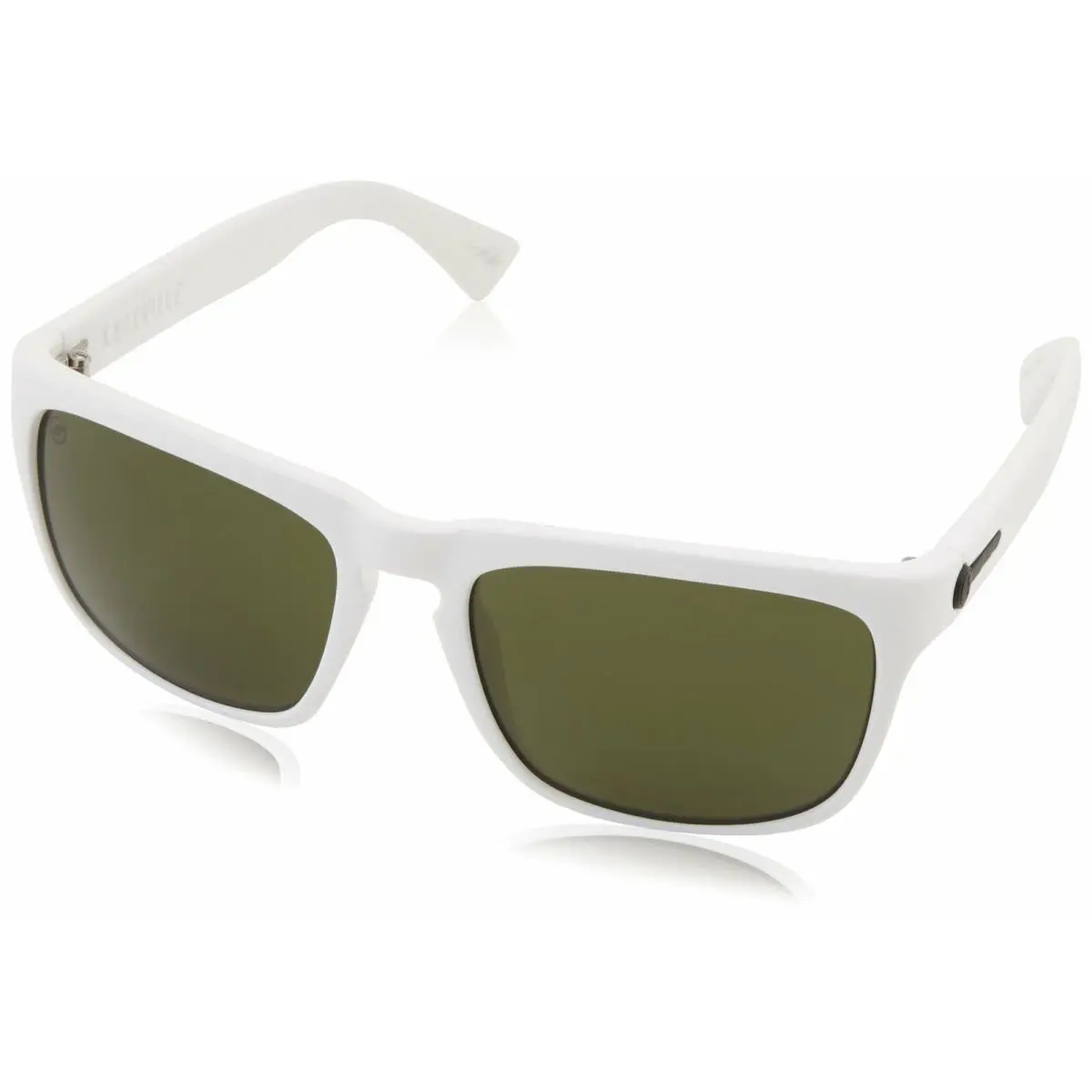 Electric Visual Knoxville Sunglasses Gloss White Frame Melanin Grey Lens Italy - Frame: White, Lens: Gray, Manufacturer: Gloss White Frame Melanin Grey Lenses