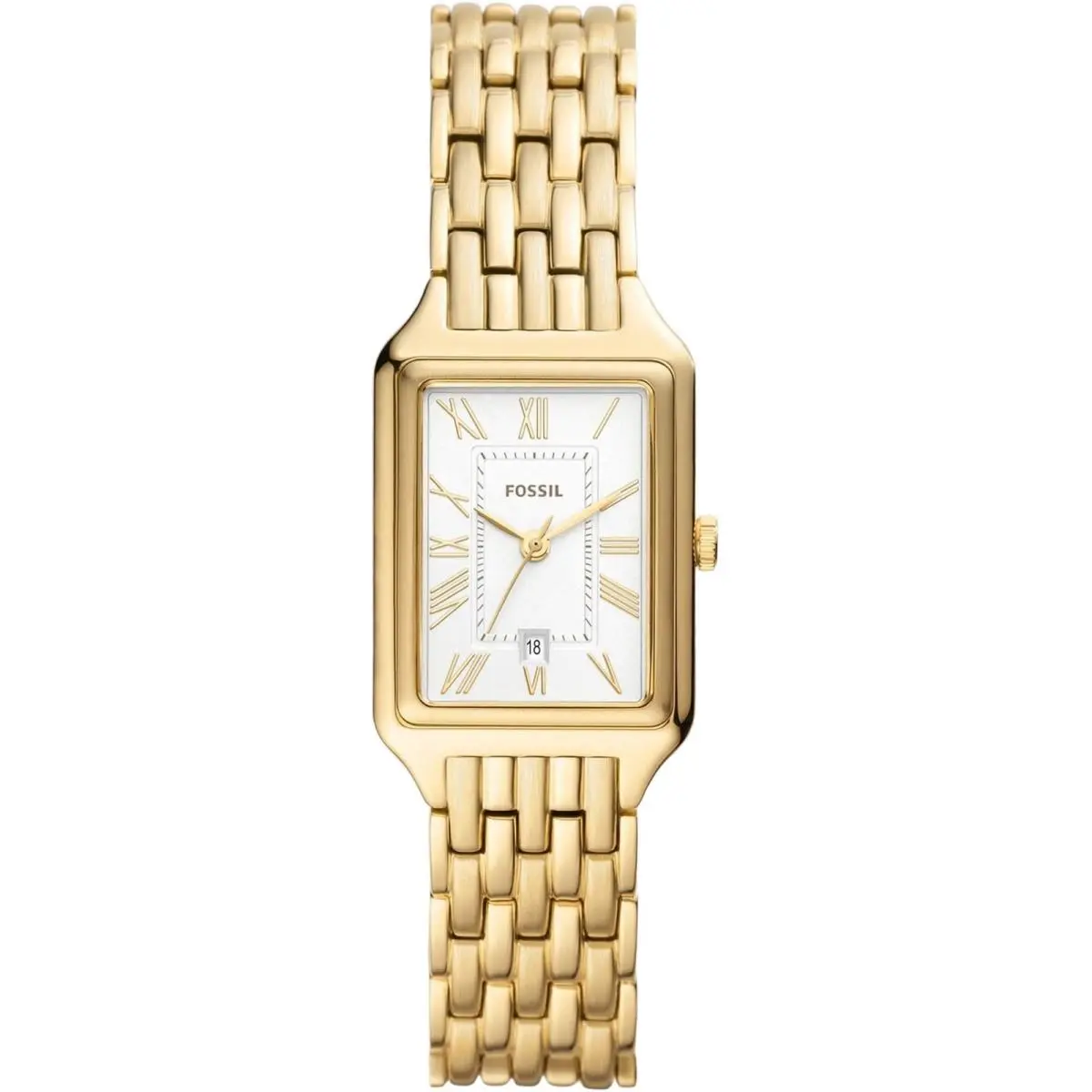 Women`s Watch Raquel Quartz White Dial Yellow Gold Steel Bracelet ES5220 by Fossil