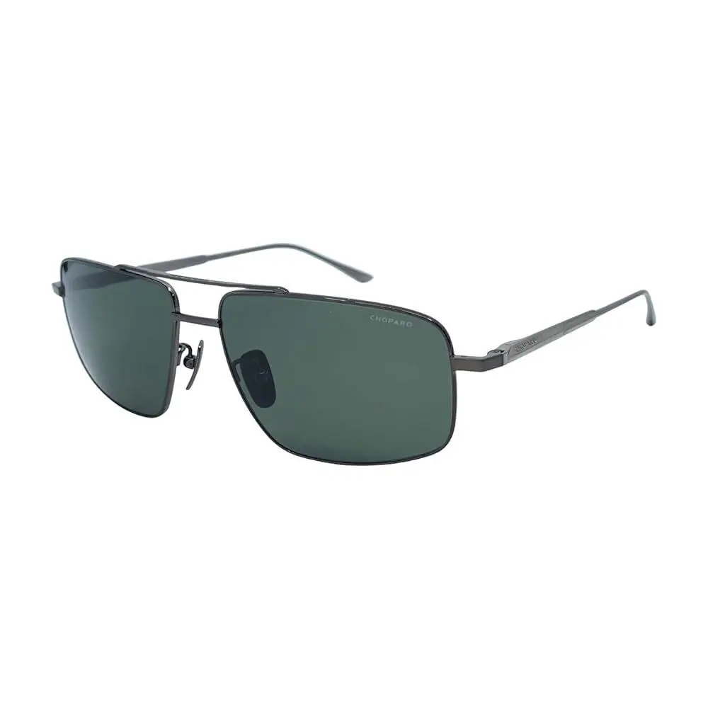 Chopard Men`s Navigator 60mm Sunglasses Gunmetal SCHF21M60568P