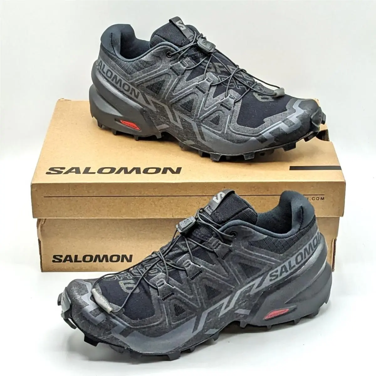 Salomon Speedcross 6 Women’s Moderate Terrain Running Shoe Black/phantom 6.5