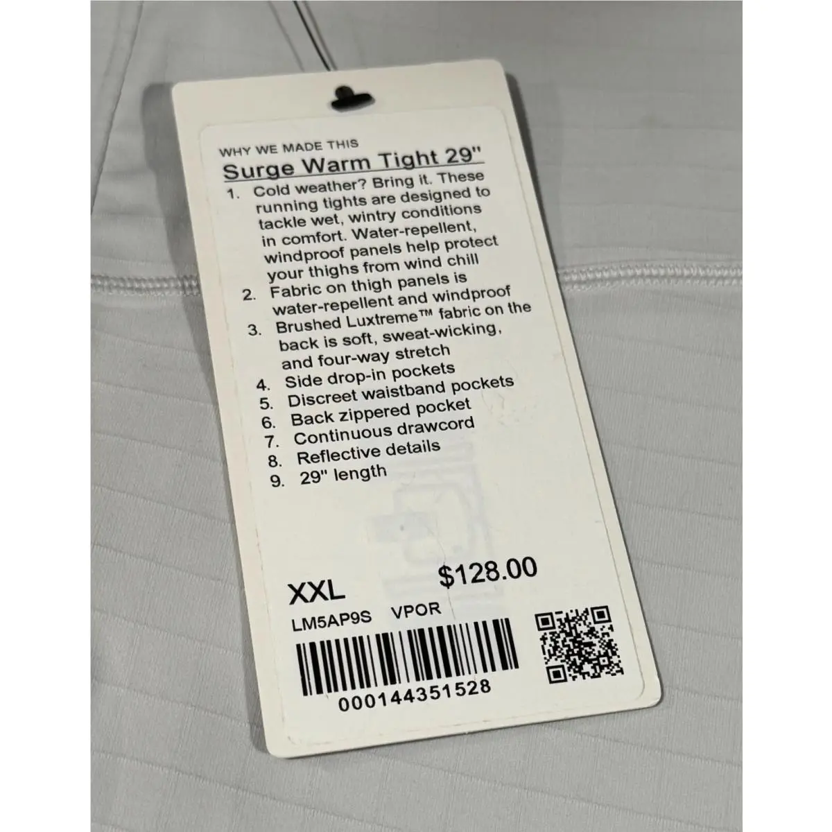 Lululemon clothing - Surge - Surge - White 2