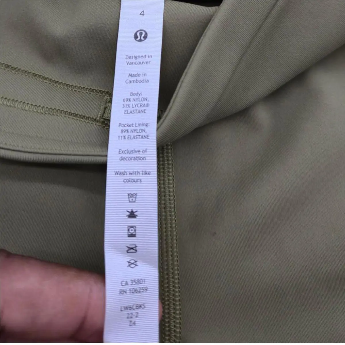 Lululemon clothing - LW6CBKS - LW6CBKS - BRZG 6