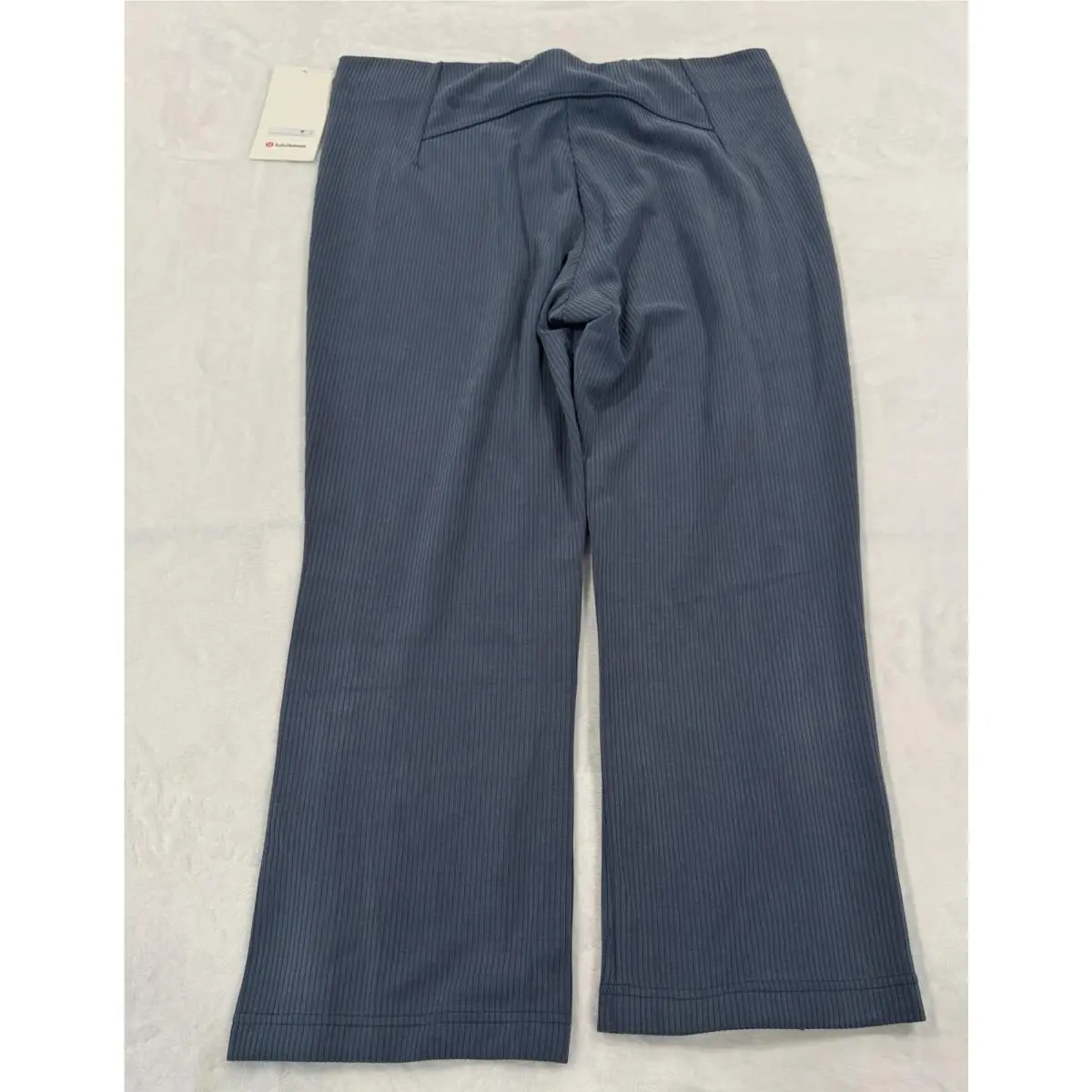 Lululemon Ribbed Softstreme Zip-leg HR Crop Pant 25 Inseam Iron Blue Size 14