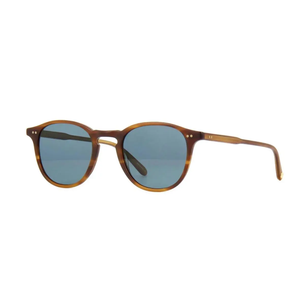 Garrett Leight Hampton Sun Matte Saddle Tortoise/semi-flat Bluesmoke Sunglasses