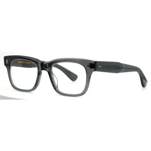 Garrett Leight Troubadour Sgy Sea Grey Mens Square Eyeglasses 49-21-140 B:38