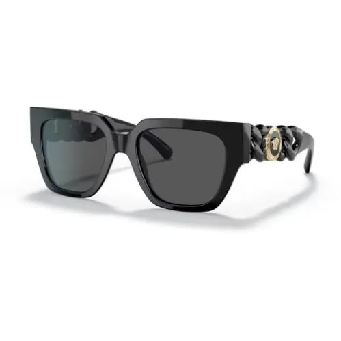 Versace Sunglasses Black Frame Dark Grey Lenses 0VE4409 GB1/87 53MM