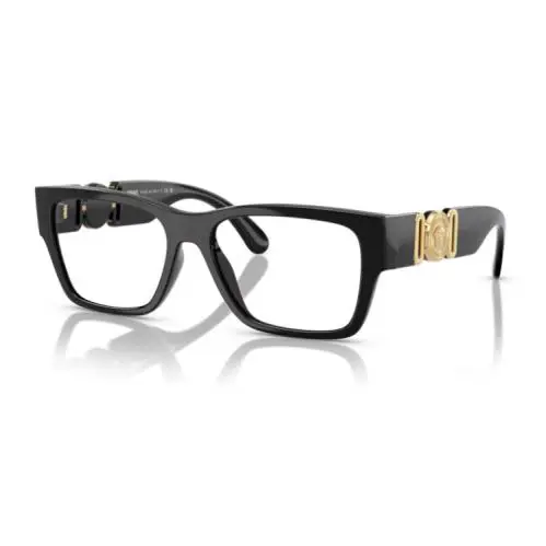 Versace 0VE3368U GB1 Black 55mm Rectangular Men`s Eyeglasses