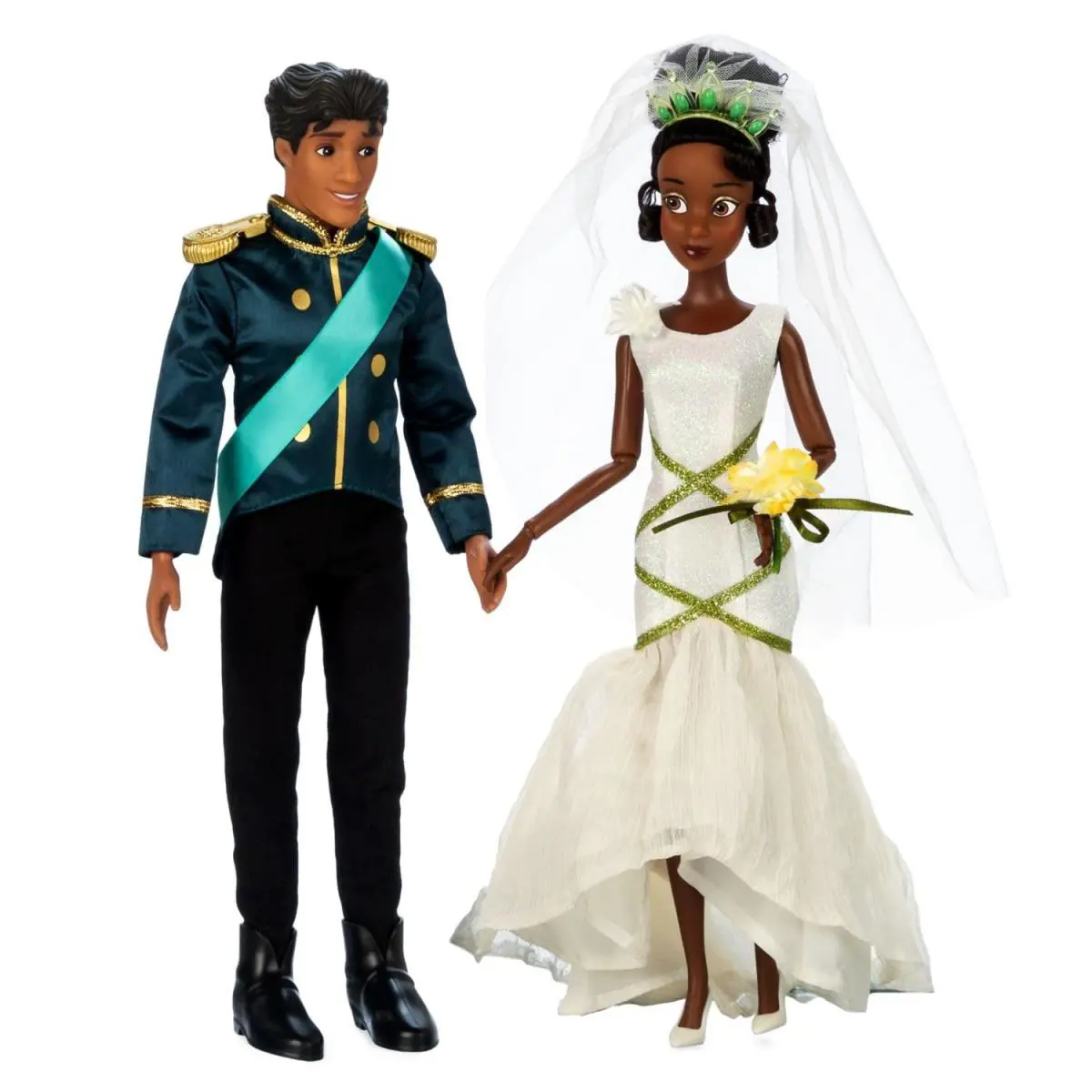 Tiana and Naveen Wedding Doll Set Disney Princess Fashion Dolls Gift Set