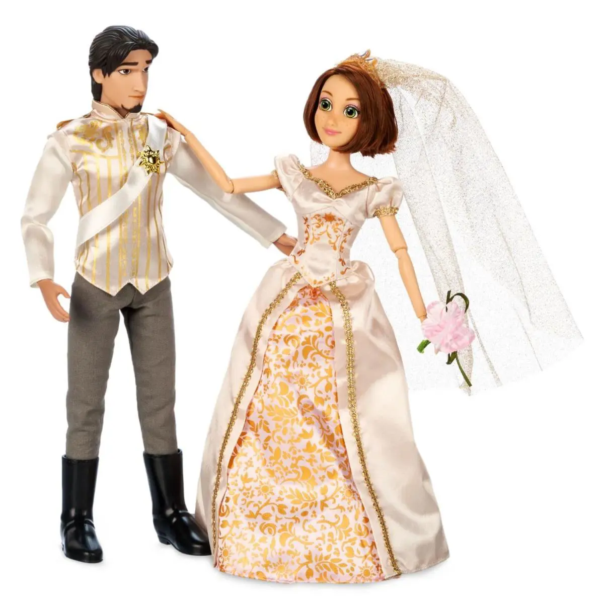 Disney Rapunzel and Eugene Wedding Doll Set Classic Princess Toys