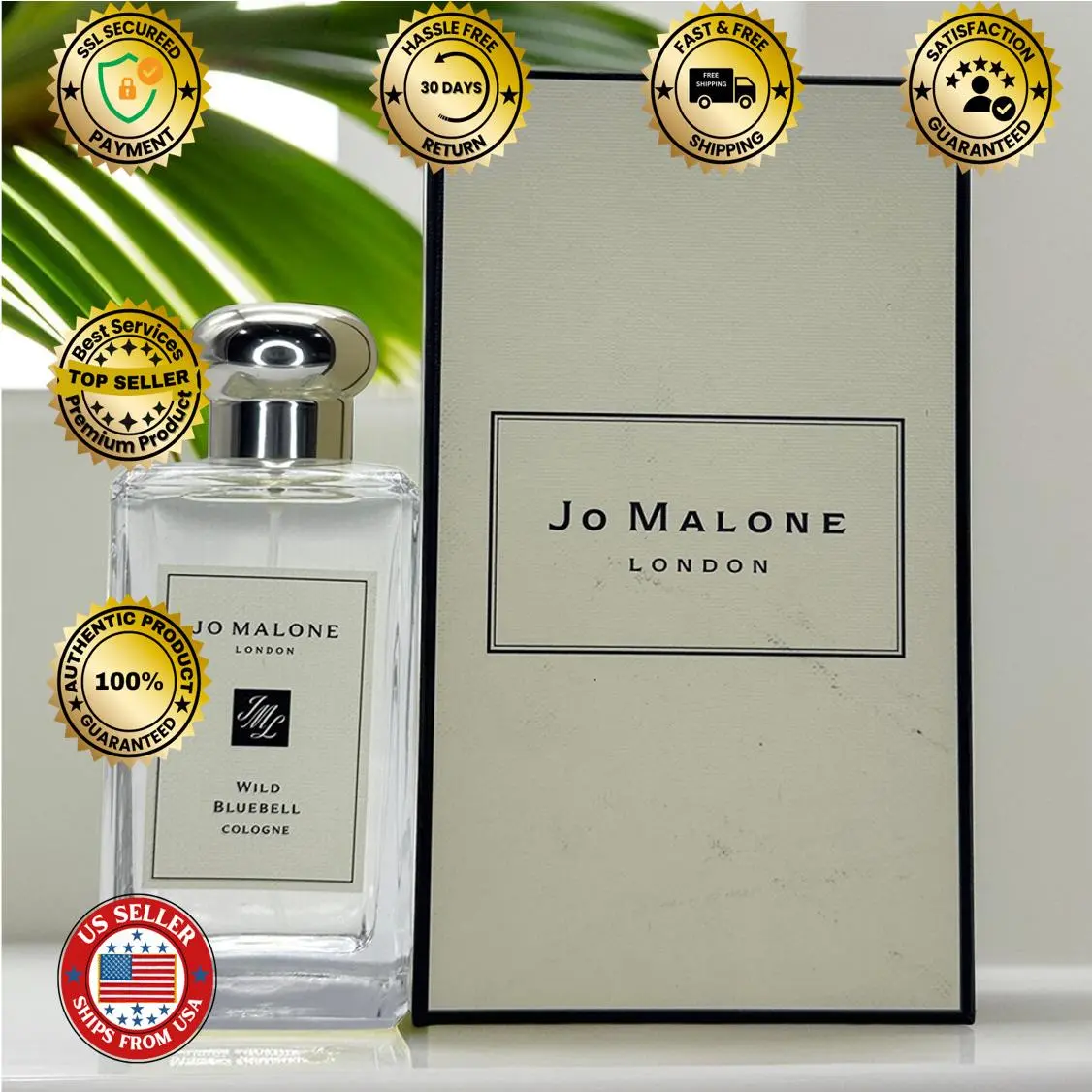 Wild Bluebell Eau de Cologne Spray 3.4 oz/100ml Unisex Women Fragrance Wild Bluebell Cologne by Jo Malone