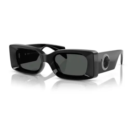 0VE4474U GB1/87 Black/dark Grey Rectangular Men`s Sunglasses by Versace