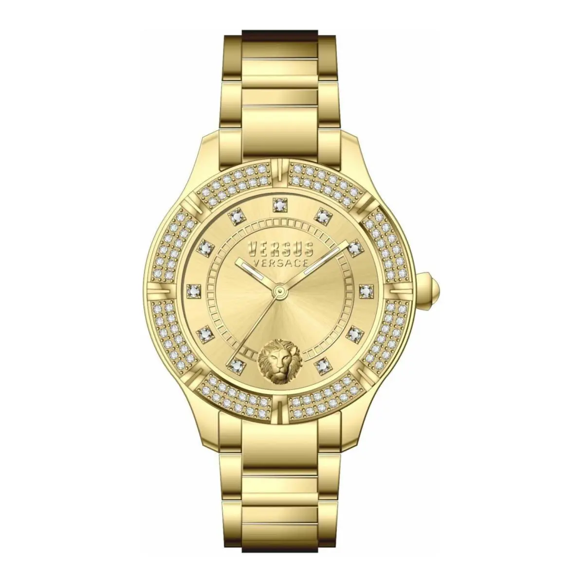 Versus Versace Womens Gold 36mm Bracelet Fashion Watch