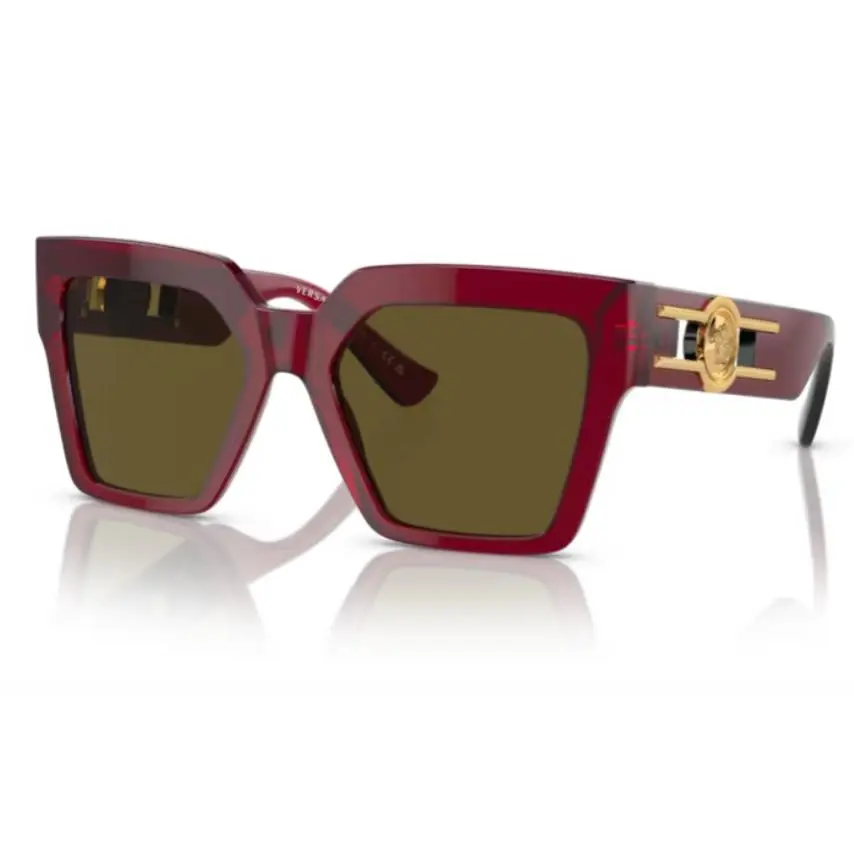 0VE4458 543073 Bordeaux/dark Brown Square Women`s Sunglasses by Versace