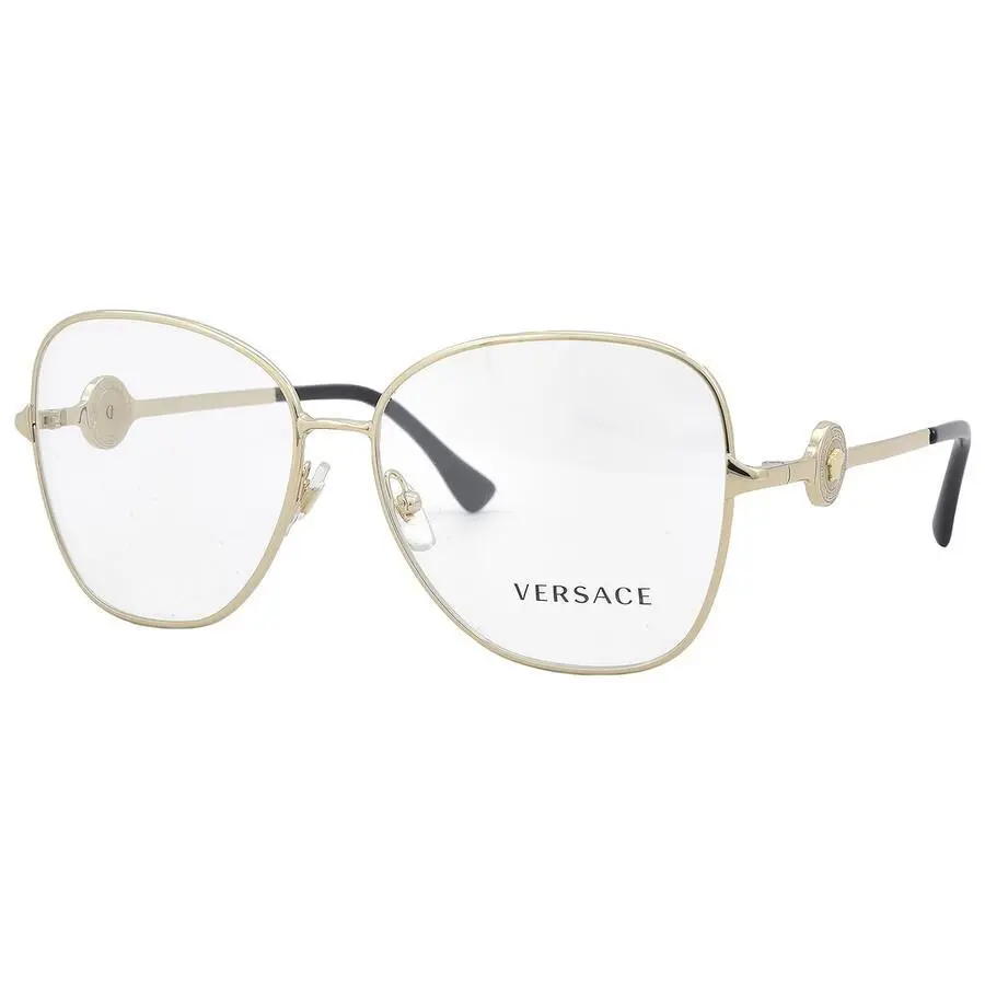Versace VE1289 1002 Eyeglasses Gold Frame Demo Lens 55mm