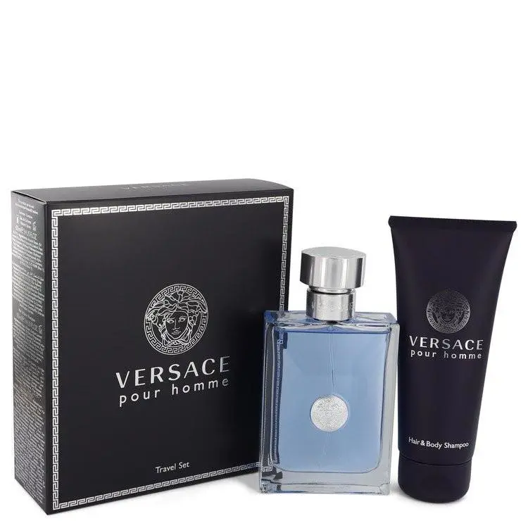 Pour Homme  Gift Set 3.4 oz Edt + 3.4 oz Shower Gel by Versace