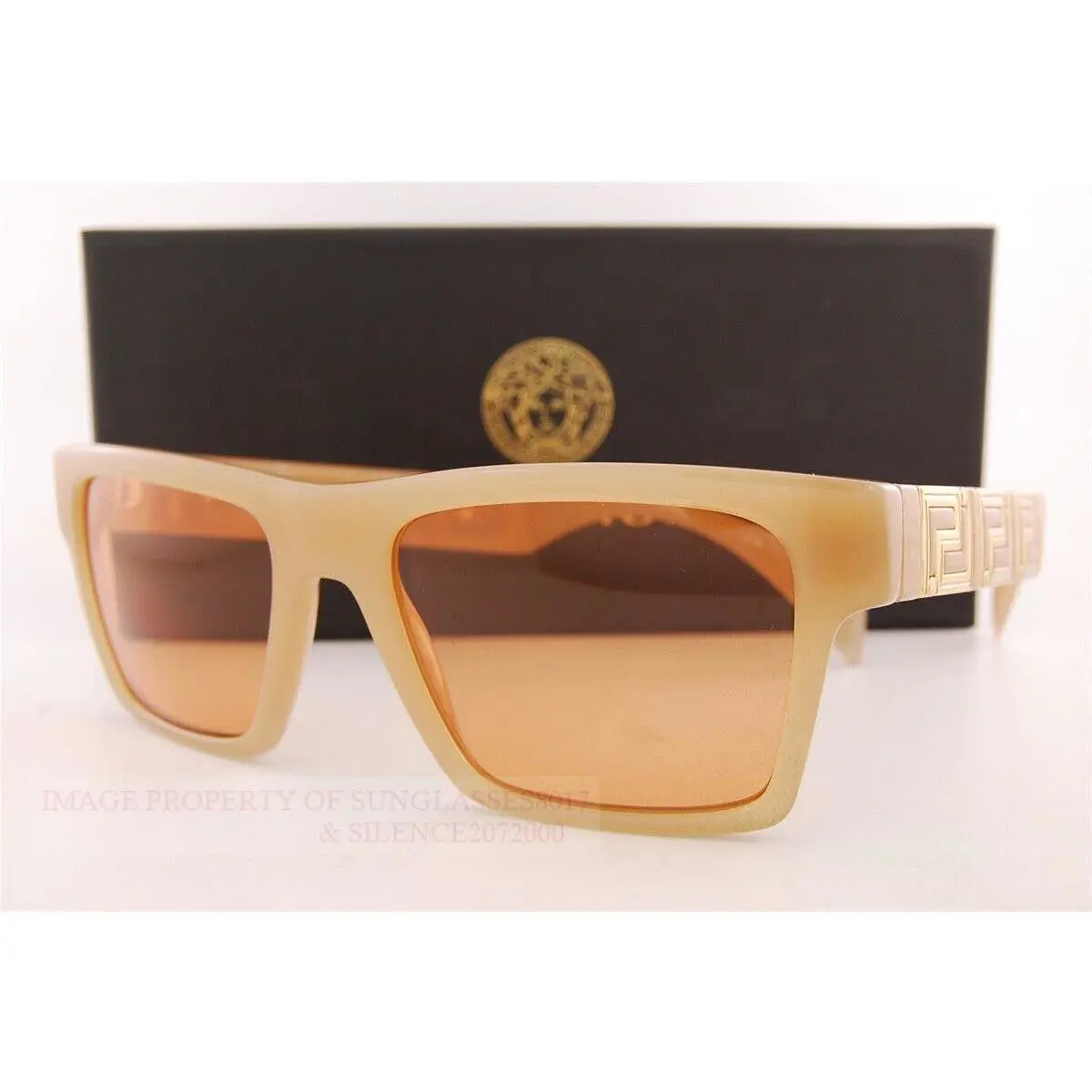 Versace Sunglasses VE 4445 5411/74 Beige/brown For Men Women