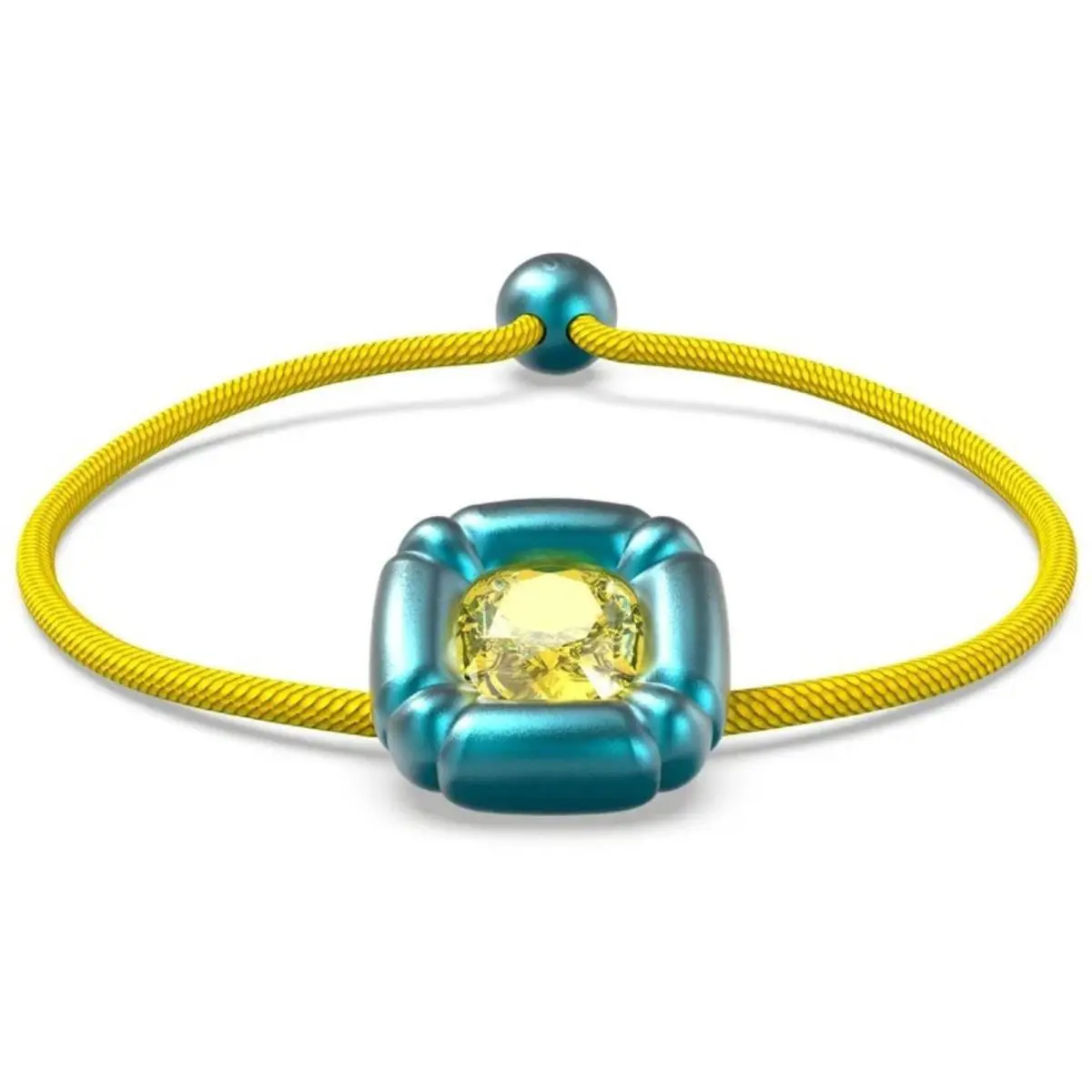 Swarovski Women`s Bracelet Dulcis Cushion Cut Crystals Blue and Yellow 5613667