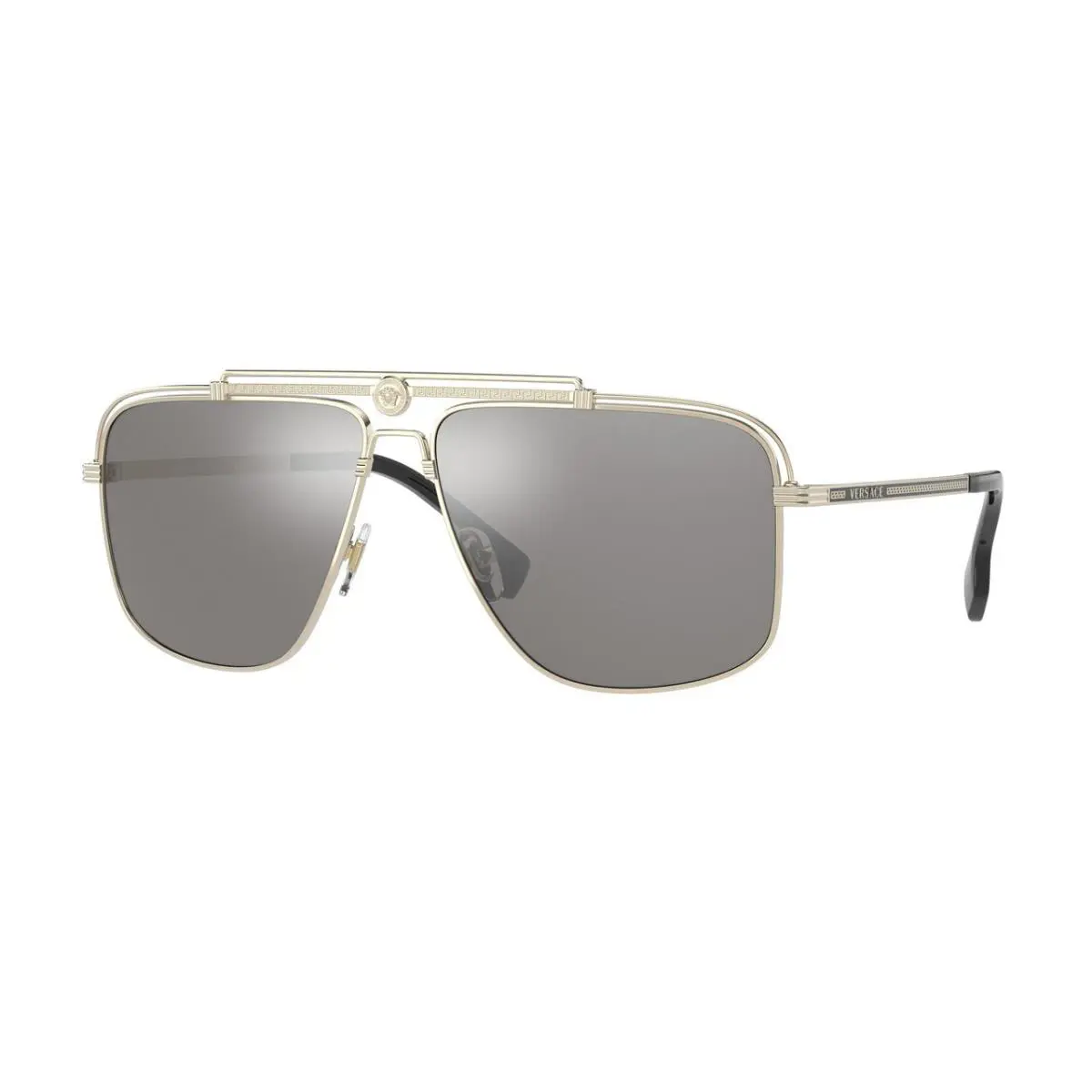 Sunglasses VE2242 12526G 61mm Pale Gold / Light Grey Mirror Silver Lens by Versace