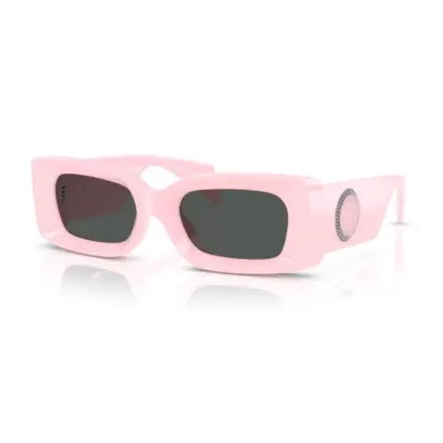 0VE4474U 548587 Pink/dark Grey Rectangular Men`s Sunglasses by Versace