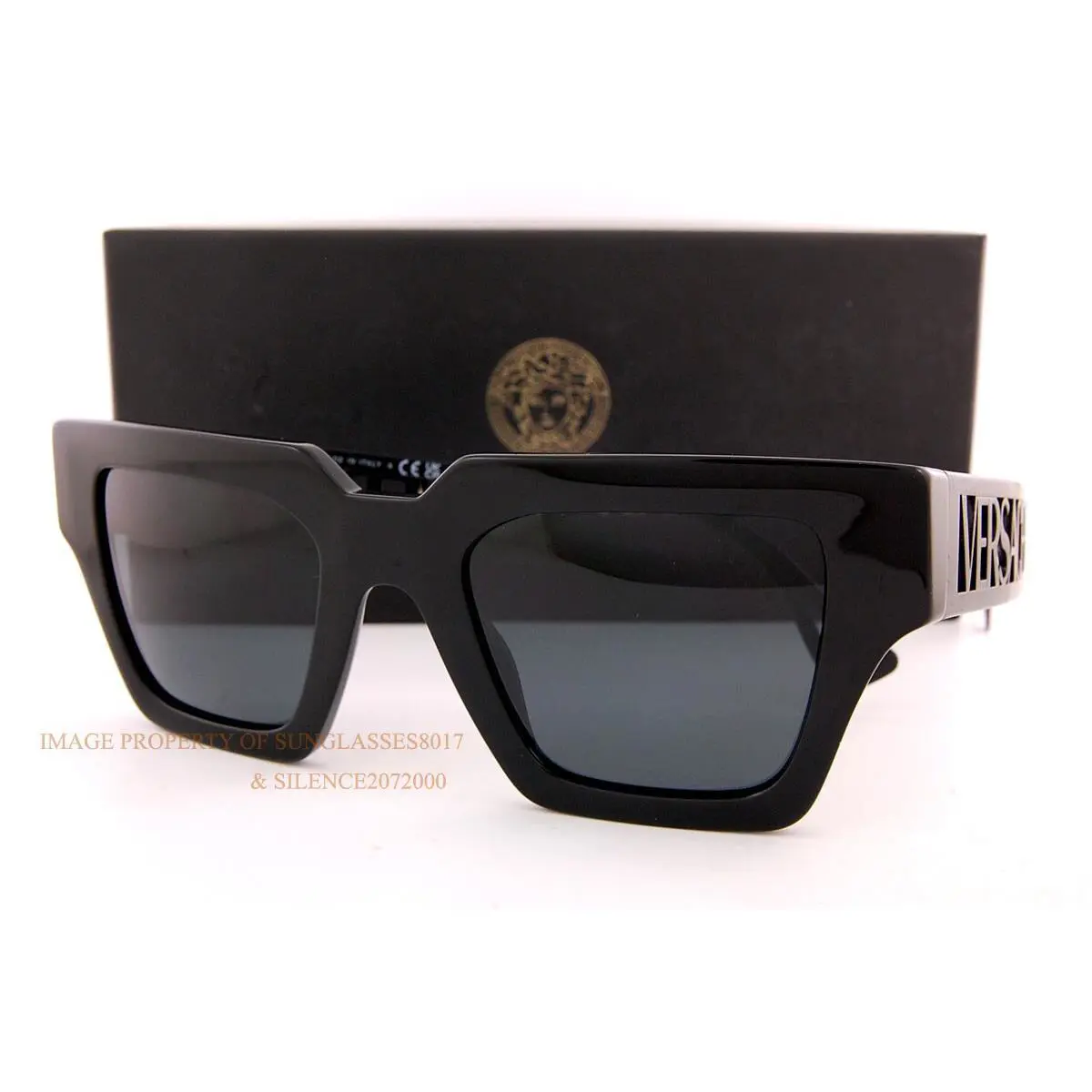 Versace Sunglasses VE 4431 5380/87 Black/dark Gray For Women